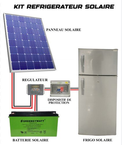Réfrigérateur solaire - vue 1